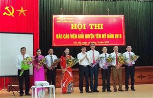 Hội thi Báo cáo viên giỏi huyện Yên Mỹ năm 2019