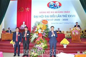 Đại hội Đại biểu Đảng bộ xã Quảng Châu