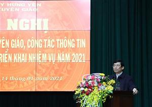 Hưng Yên triển khai nhiệm vụ công tác Tuyên giáo và công tác thông tin đối ngoại năm 2021