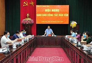 Giao ban công tác dân vận