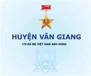 Bà mẹ Việt Nam anh hùng huyện Văn Giang, tỉnh Hưng Yên (1994 - 2015)