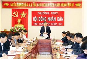 Thống nhất dự kiến nội dung, chương trình kỳ họp thứ mười bốn, HĐND tỉnh khoá XVI