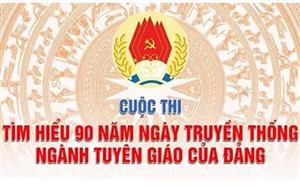 Từ 10h, hôm nay, bắt đầu Cuộc thi tuần thứ nhất tìm hiểu truyền thống ngành Tuyên giáo