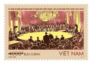 Phát hành bộ tem “Kỷ niệm 50 năm Hiệp định Paris về chấm dứt chiến tranh, lập lại hòa bình ở Việt Nam”