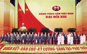 Ðại hội làm việc tại Hội trường, bầu cử Ban Chấp hành T.Ư Ðảng khóa XIII