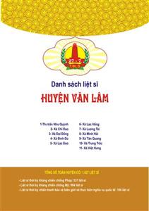 Danh sách liệt sỹ huyện Văn Lâm