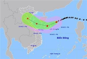 Bão số 6 di chuyển theo hướng Tây Tây Nam, khả năng suy yếu khi vào đất liền