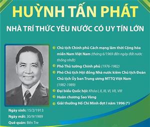 Huỳnh Tấn Phát: Nhà trí thức yêu nước có uy tín lớn