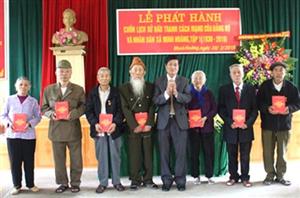 Phát hành sách Lịch sử đấu tranh cách mạng của Đảng bộ và nhân dân xã Minh Hoàng, tập I (1930-2010)