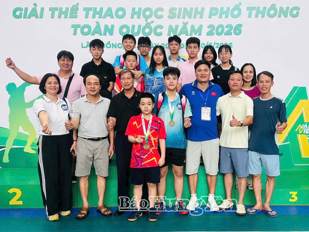 Hưng Yên giành 29 huy chương tại Giải Thể thao học sinh phổ thông toàn quốc năm 2026