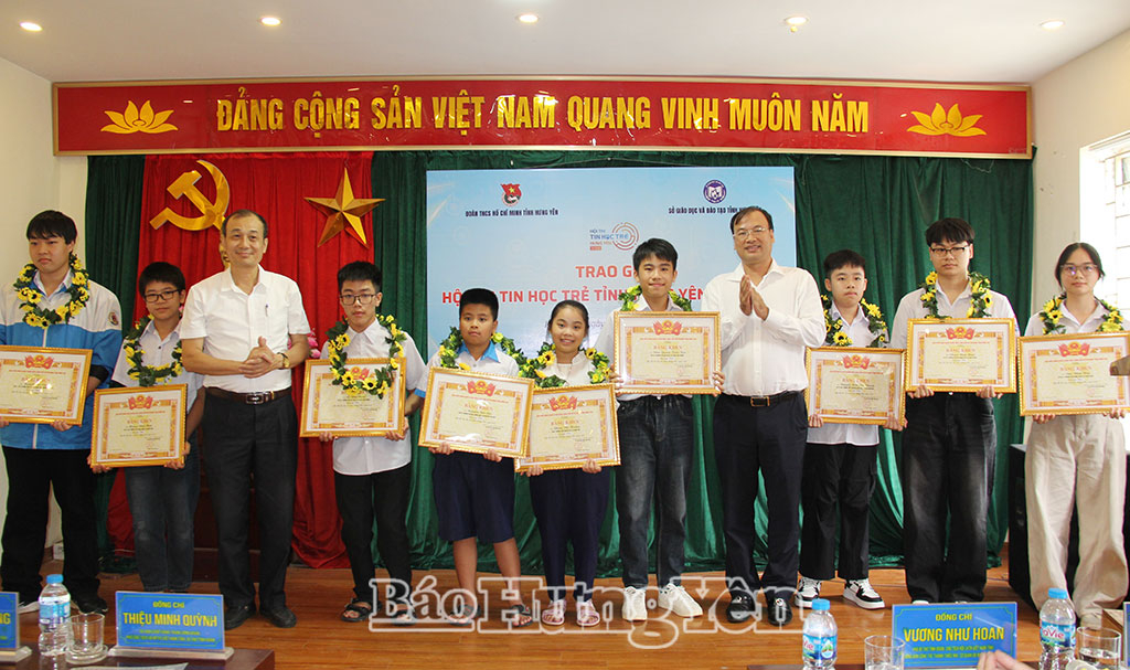50 học sinh đoạt giải tại Hội thi Tin học trẻ tỉnh Hưng Yên năm 2026
