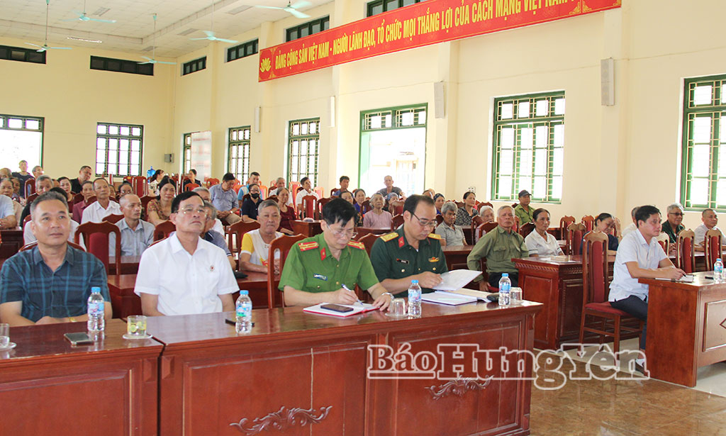 Xã Quang Hưng gặp mặt thân nhân liệt sĩ, thông tin công tác lấy mẫu hài cốt liệt sĩ chưa xác định danh tính