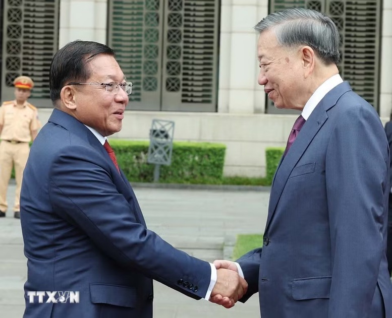 Tổng Bí thư, Chủ tịch nước Tô Lâm chủ trì Lễ đón chính thức Tổng thống Myanmar