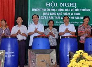 Hưng Yên: Hướng dẫn, hỗ trợ dụng cụ phân loại và xử lý rác thải