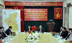 Bí thư Tỉnh ủy Đỗ Tiến Sỹ thăm và làm việc với Ban Thường vụ Huyện ủy Ân Thi