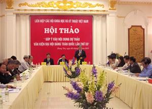 Liên hiệp các hội khoa học và kỹ thuật Việt Nam góp ý Dự thảo văn kiện Đại hội Đảng toàn quốc lần thứ XII