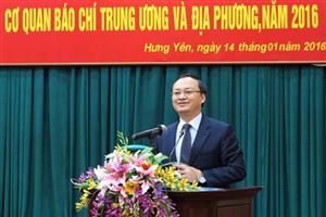 Ban Tuyên giáo Tỉnh ủy: Gặp mặt các cơ quan báo chí năm 2016