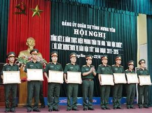 Đảng ủy Quân sự tỉnh: tổng kết 5 năm thực hiện phong trào thi đua 