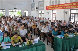 Đại biểu HĐND tỉnh và huyện tiếp xúc cử tri các xã cụm khu giữa và khu Nam huyện Khoái Châu