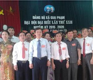 Đại hội đại biểu lần thứ XXII Đảng bộ xã Giai Phạm,  nhiệm kỳ 2015 - 2020