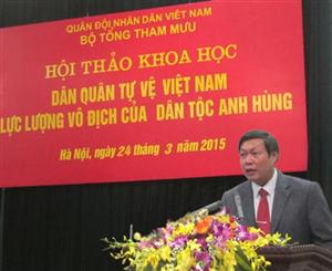 Hội thảo khoa học “Dân quân tự vệ Việt Nam - lực lượng vô địch của dân tộc anh hùng”