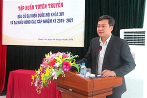 Sở Thông tin- Truyền thông tỉnh: Tập huấn tuyên truyền bầu cử