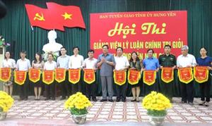 Hội thi giảng viên lý luận chính trị giỏi tỉnh Hưng Yên năm 2018