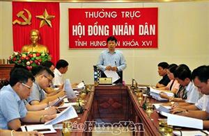 Thống nhất dự kiến nội dung, chương trình kỳ họp thứ mười hai, HĐND tỉnh khoá XVI