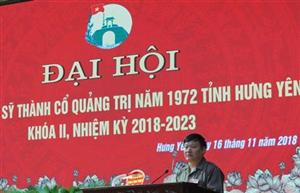 Bài phát biểu của đồng chí Nguyễn Văn Phóng, Phó Bí thư Tỉnh ủy, Chủ tịch UBND tỉnh tại Đại hội Hội Chiến sỹ Thành Cổ Quảng Trị tỉnh Hưng Yên lần thứ hai