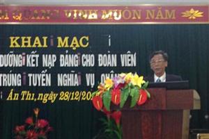 Ân Thi: Bồi dưỡng lý luận chính trị cho Đoàn viên thanh niên ưu tú trúng tuyển nghĩa vụ quân sự năm 2016