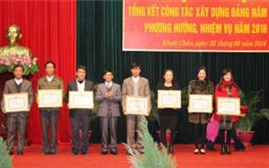 Huyện ủy Khoái Châu: Triển khai nhiệm vụ công tác xây dựng Đảng năm 2016