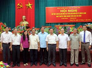 Hưng Yên: Gặp mặt Kỷ niệm 85 năm Ngày truyền thống ngành Tuyên giáo của Đảng (01/8/1930-01/8/2015)