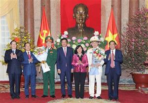 Trao Quyết định phong quân hàm Đại tướng cho các đồng chí Tô Lâm và Lương Cường