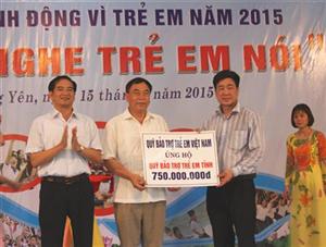 Hưng Yên tổ chức Lễ phát động Tháng hành động vì trẻ em năm 2015