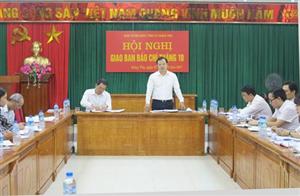 Hưng Yên: giao ban công tác báo chí tháng 10. 2017