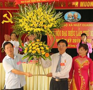 Đảng bộ xã Nhật Quang tổ chức thành công Đại hội đại biểu Đảng bộ xã Nhật Quang lần thứ XXIII, nhiệm kỳ 2015 – 2020