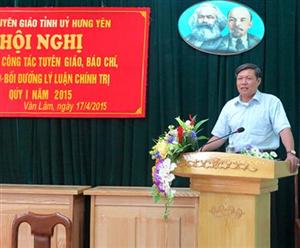 Giao ban công tác Tuyên giáo, báo chí quý I năm 2015