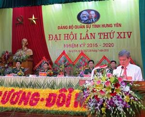 Đại hội Đảng bộ Quân sự tỉnh Hưng Yên lần thứ XIV, nhiệm kỳ 2015-2020