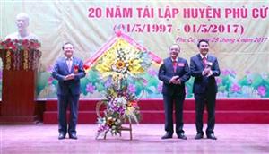 Huyện Phù Cừ kỷ niệm 20 năm tái lập