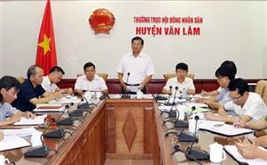 Kiểm tra việc thực hiện Kế hoạch số 93a/KH-UBND của UBND tỉnh tại huyện Văn Lâm