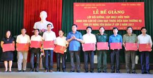 Hưng Yên bế giảng lớp bồi dưỡng, cập nhật kiến thức cho cán bộ lãnh đạo, quản lý