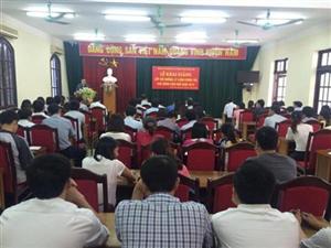 Khai giảng lớp bồi dưỡng lý luận chính trị cho đảng viên mới đợt 1, năm 2015