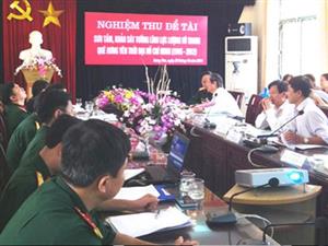 Nghiệm thu đề tài “Sưu tầm, khảo sát Tướng lĩnh lực lượng vũ trang quê Hưng Yên thời đại Hồ Chí Minh (1945-2012)”