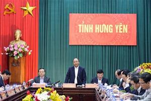 Thủ tướng Chính phủ Nguyễn Xuân Phúc làm việc với tỉnh Hưng Yên