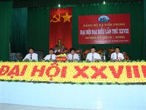 Đảng bộ xã Tiền Phong tổ chức Đại hội lần thứ XXVIII, nhiệm kỳ 2015- 2020