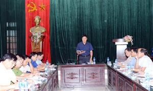 Phó Bí thư Thường trực Tỉnh ủy Đỗ Xuân Tuyên làm việc tại huyện Tiên Lữ