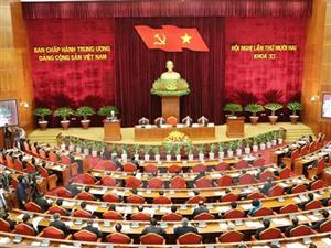 Ngày làm việc đầu tiên Hội nghị lần thứ 12 Ban Chấp hành TW Đảng