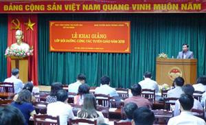 Khai giảng lớp bồi dưỡng nghiệp vụ công tác Tuyên giáo