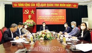 Triển khai thực hiện Kết luận của Bộ Chính trị về định hướng Chương trình xây dựng pháp luật nhiệm kỳ Quốc hội khóa XV