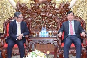 Chủ tịch UBND tỉnh Nguyễn Văn Phóng làm việc với chủ tịch Công ty TNHH SOC Việt Nam